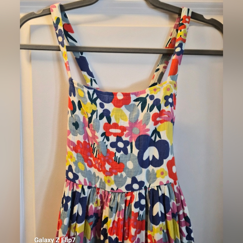 Hanna Andersson, Girls Bright Floral Summer Dress, Size 12Y - Picture 2 of 4